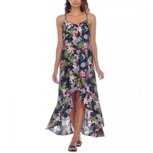 RAVIYA Floral-Print Swim Cover-Up Dress Size 2X